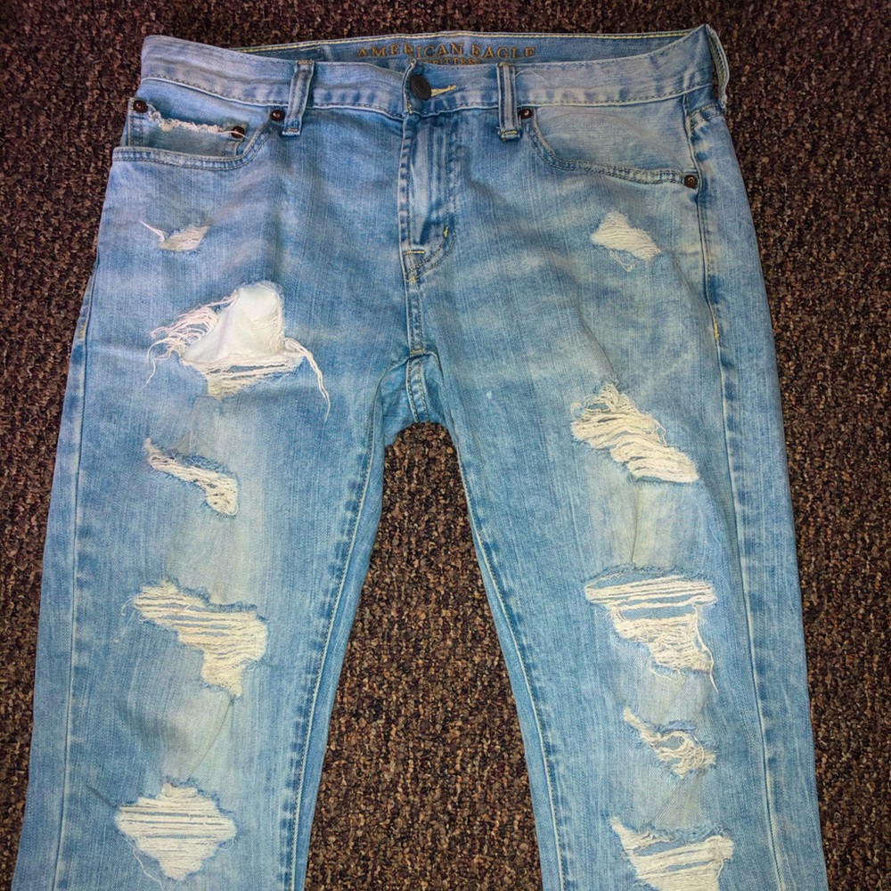 American eagle~ Men’s ripped skinny [flex]